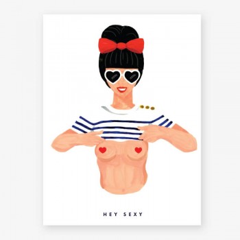 Affiche sexy girl - 18x24cm - Boutique - lalaome