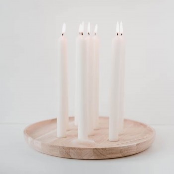 Plateau porte bougies en bois - A table - lalaome
