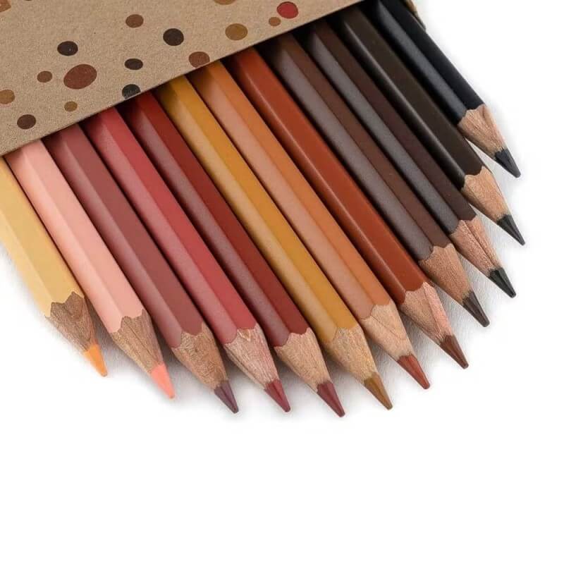 Crayons de couleur "nuances de peau" - Jeux / Jouets - lalaome